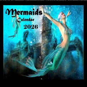 Mermaid Calendar 2026  Mermaid Pictures Mermaid Decor Mermaid Art